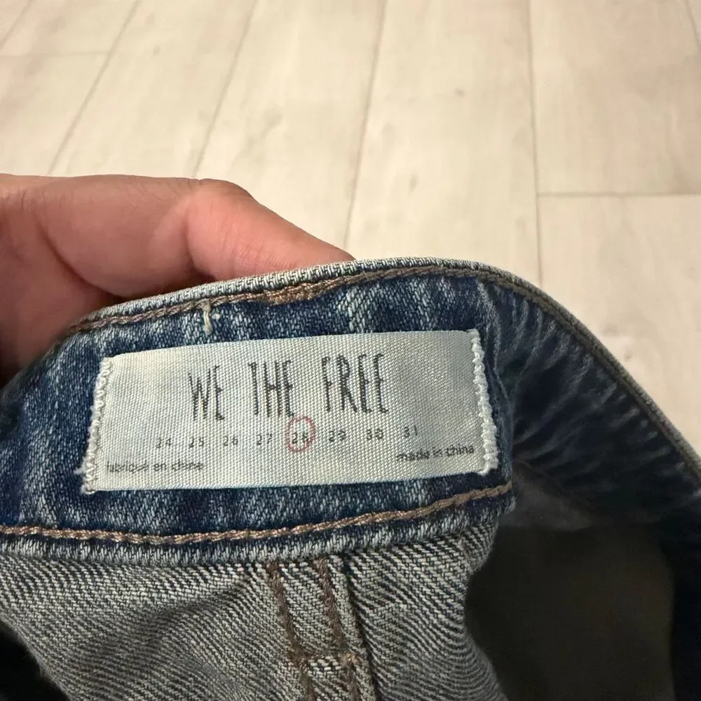 Free People  zip it up mini skirt size 28